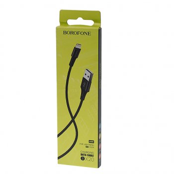 153 р. Кабель iPhone (5-) 1м черный BOROFONE BOROFONE bx20  с доставкой в г. Керчь. Увеличить фотографию 2