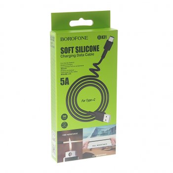 271 р. Кабель USB Type C 1м черный BOROFONE BOROFONE bx31 black  с доставкой в г. Керчь. Увеличить фотографию 2