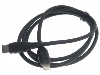 349 р. Кабель iPhone (5-)-USB Type C 1м черный BOROFONE BOROFONE bx42 black  с доставкой в г. Керчь. Увеличить фотографию 1
