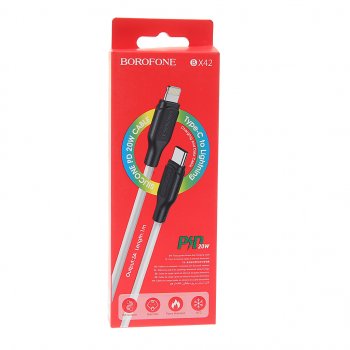295 р. Кабель iPhone (5-)-USB Type C 1м белый BOROFONE BOROFONE bx42 white BOROFONE bx42 white  с доставкой в г. Керчь. Увеличить фотографию 2