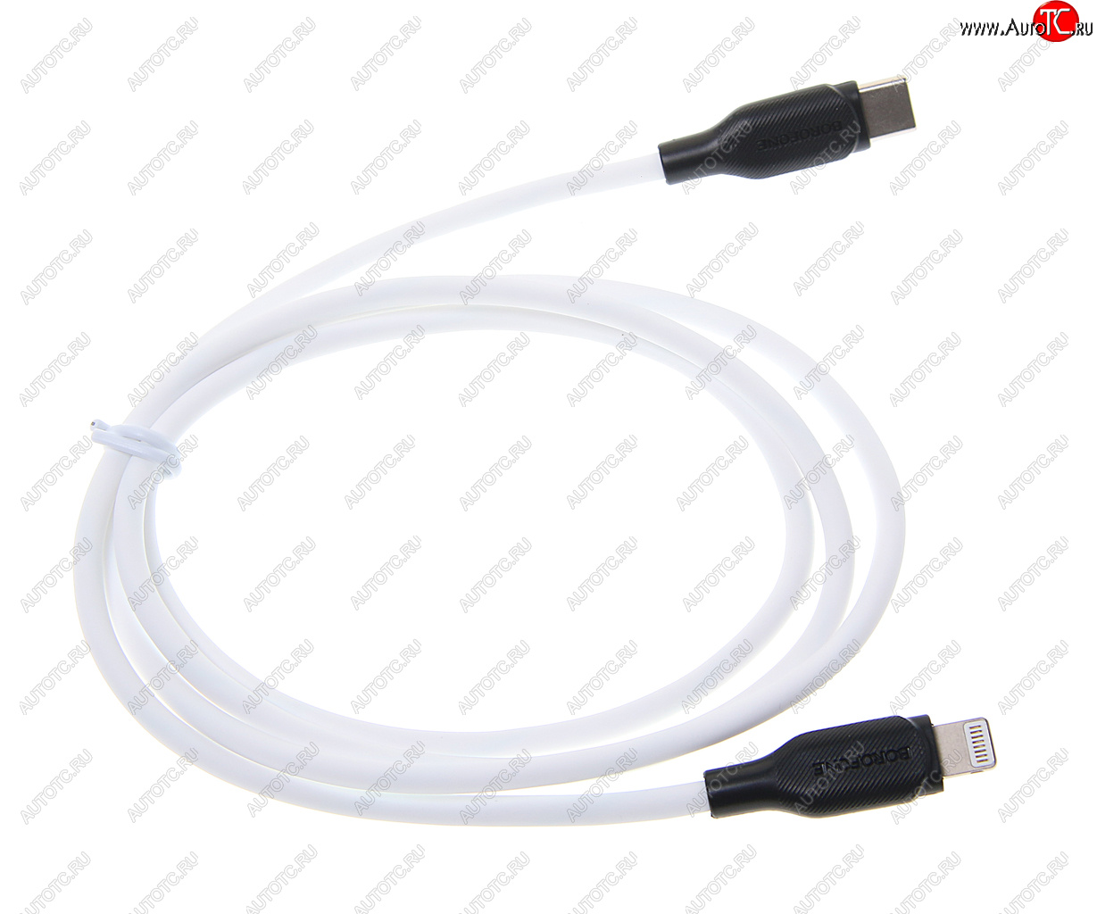 295 р. Кабель iPhone (5-)-USB Type C 1м белый BOROFONE BOROFONE bx42 white BOROFONE bx42 white  с доставкой в г. Керчь