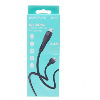 247 р. Кабель iPhone (5-) 1м черный BOROFONE BOROFONE bx46 black  с доставкой в г. Керчь. Увеличить фотографию 2