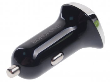 399 р. Устройство зарядное в прикуриватель 2USB 12V черное BOROFONE BOROFONE bz15 black  с доставкой в г. Керчь. Увеличить фотографию 2