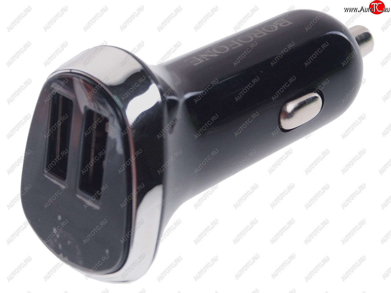 399 р. Устройство зарядное в прикуриватель 2USB 12V черное BOROFONE BOROFONE bz15 black  с доставкой в г. Керчь