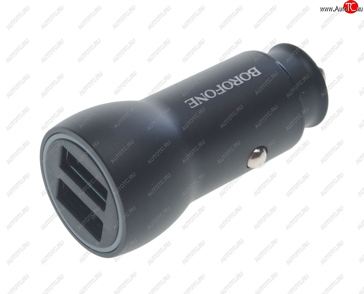 569 р. Устройство зарядное в прикуриватель 2USB 12-24V 3.1A черный BOROFONE BOROFONE bz9 black  с доставкой в г. Керчь