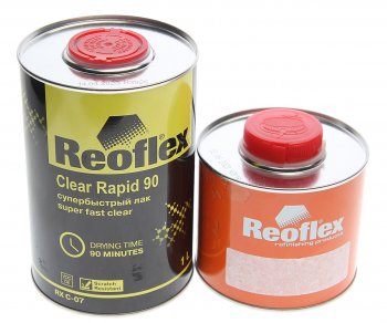 2 099 р. Лак акриловый 2К RAPID 90 1л с отвердителем C90 0.5л супербыстрый REOFLEX REOFLEX ц0013964  с доставкой в г. Керчь. Увеличить фотографию 1