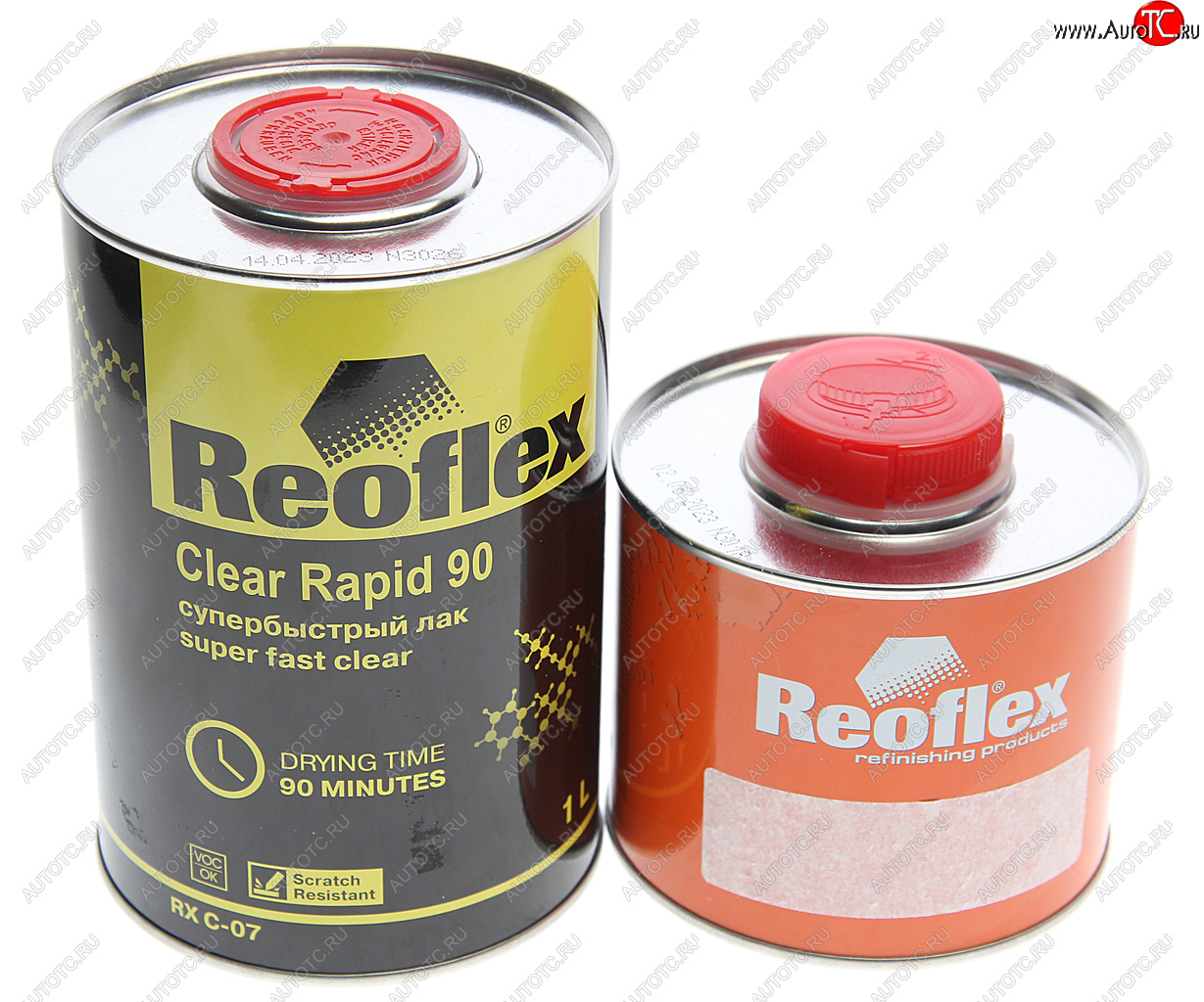 2 099 р. Лак акриловый 2К RAPID 90 1л с отвердителем C90 0.5л супербыстрый REOFLEX REOFLEX ц0013964  с доставкой в г. Керчь