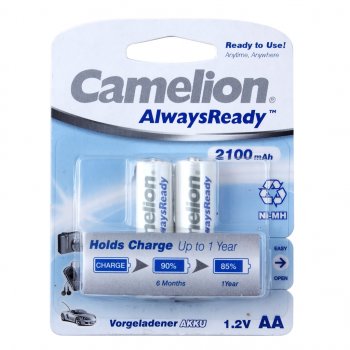Батарейка AA HR6 1.2V аккумулятор Ni-MH 2100mAh блистер (2шт.) CAMELION CAMELION c-210aakcбл