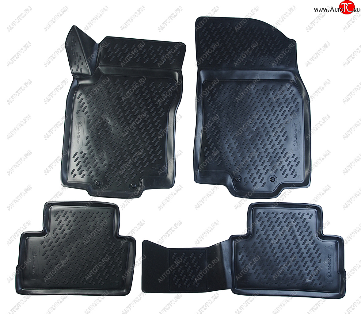 2 099 р. Коврик салона NISSAN Qashqai (J11F) (15-) 3D полиуретан черный (4 предм.) ELEMENT ELEMENT carnis00061  с доставкой в г. Керчь