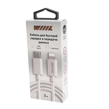 559 р. Кабель iPhone (5-)-USB Type C 2м WIIIX WIIIX cb-710bu8(2.0)-01  с доставкой в г. Керчь. Увеличить фотографию 2
