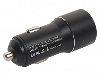 339 р. Устройство зарядное в прикуриватель 2USB 12V черное XO XO cc30 black  с доставкой в г. Керчь. Увеличить фотографию 2