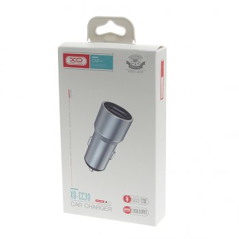 349 р. Устройство зарядное в прикуриватель 2USB 12V серое XO XO cc30 gray  с доставкой в г. Керчь. Увеличить фотографию 3