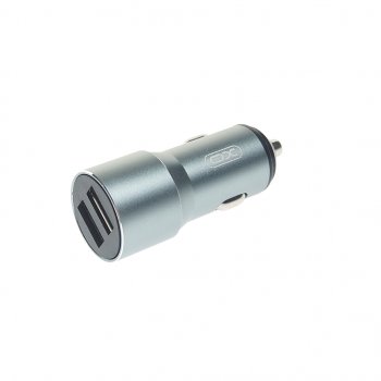 349 р. Устройство зарядное в прикуриватель 2USB 12V серое XO XO cc30 gray  с доставкой в г. Керчь. Увеличить фотографию 1