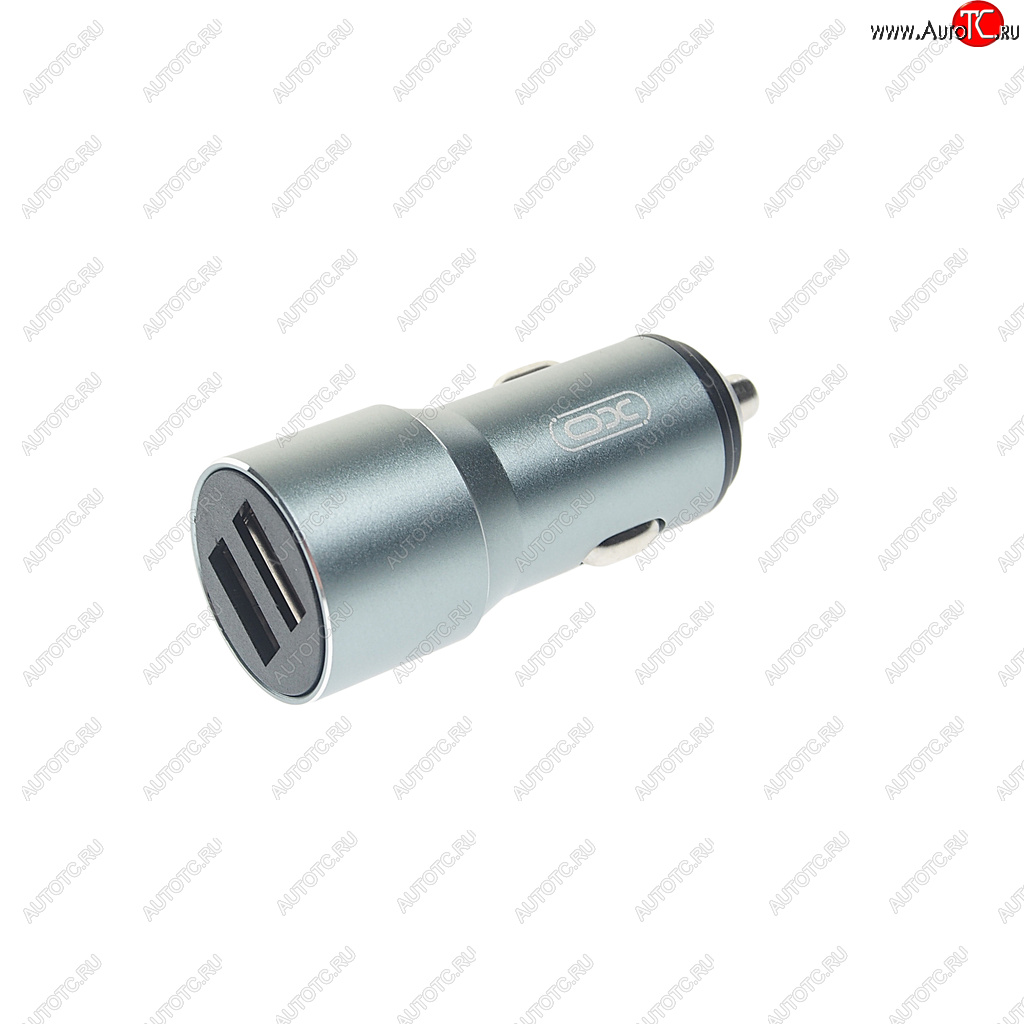 349 р. Устройство зарядное в прикуриватель 2USB 12V серое XO XO cc30 gray  с доставкой в г. Керчь