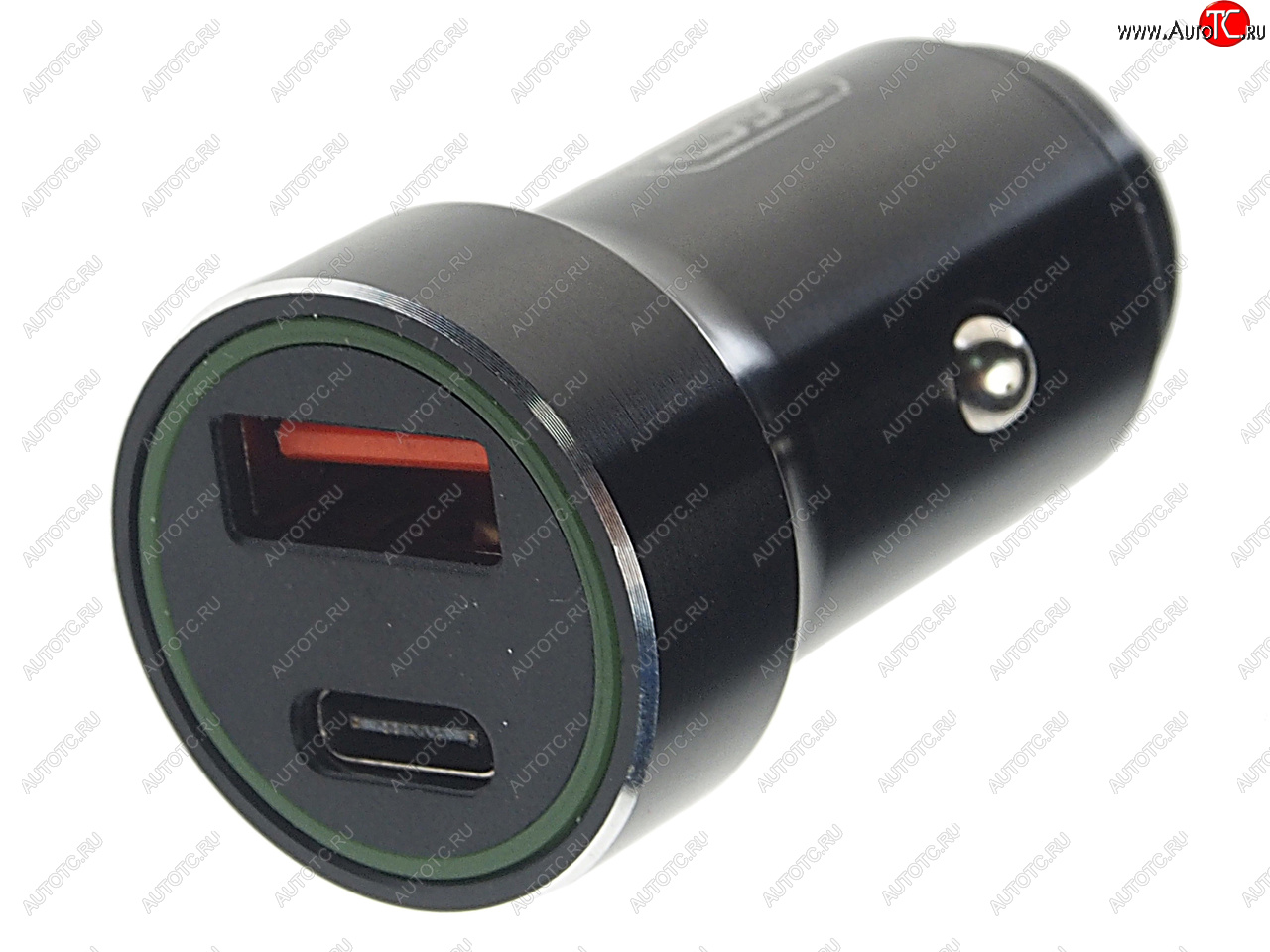 739 р. Устройство зарядное в прикуриватель 1USB + 1 Type C 12V черное XO XO cc32 black  с доставкой в г. Керчь