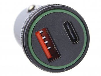 569 р. Устройство зарядное в прикуриватель 1USB + 1 Type C 12V черное XO XO cc33 black  с доставкой в г. Керчь. Увеличить фотографию 3