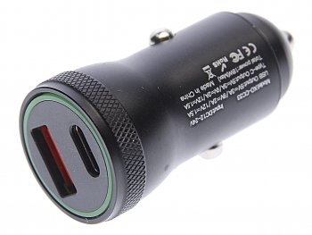 Устройство зарядное в прикуриватель 1USB + 1 Type C 12V черное XO XO cc33 black