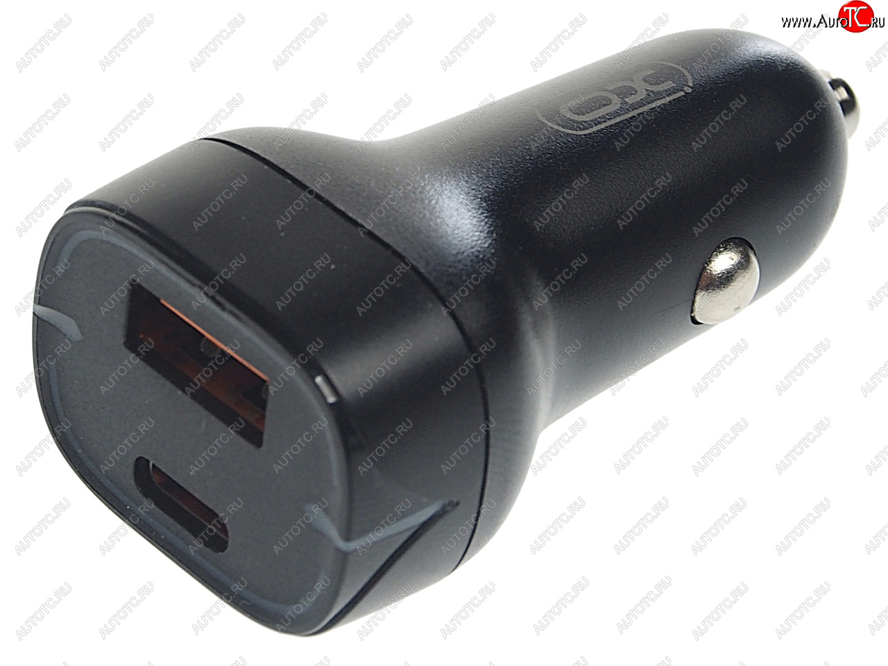 799 р. Устройство зарядное в прикуриватель 1USB + 1 Type C 12V черное XO XO cc37 black  с доставкой в г. Керчь