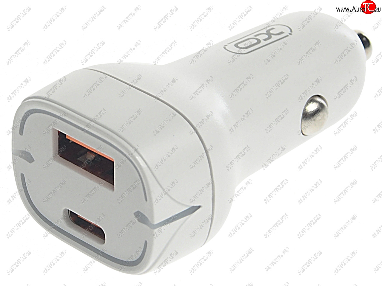 739 р. Устройство зарядное в прикуриватель 1USB + 1 Type C 12V белое XO XO cc37 white  с доставкой в г. Керчь