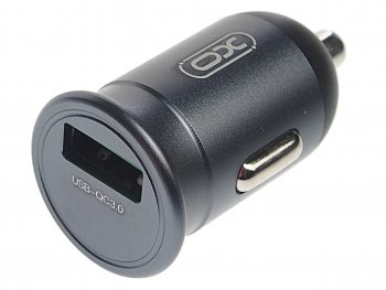 599 р. Устройство зарядное в прикуриватель 1USB 12V серое XO XO cc46 gray  с доставкой в г. Керчь. Увеличить фотографию 1