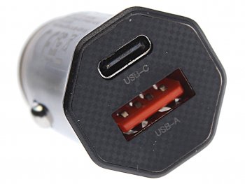 629 р. Устройство зарядное в прикуриватель 1USB + 1 Type C 12V XO XO cc50  с доставкой в г. Керчь. Увеличить фотографию 3
