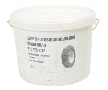 4 949 р. Цепь противоскольжения усиленная d=6мм R17.5 21575 МАЗ-4370 (тип лесенка) 2шт. ЛИМ ПК ЛИМ цп 049  с доставкой в г. Керчь. Увеличить фотографию 3