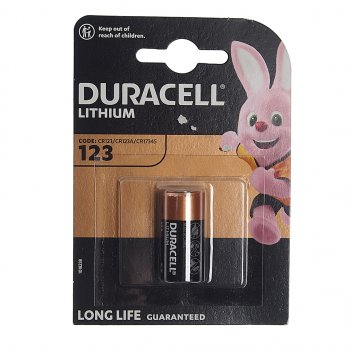 999 р. Батарейка CR123A ВС1 3V (фотоаппарат) блистер 1шт. Lithium High Power DURACELL DURACELL cr123-1bl hp  с доставкой в г. Керчь. Увеличить фотографию 1