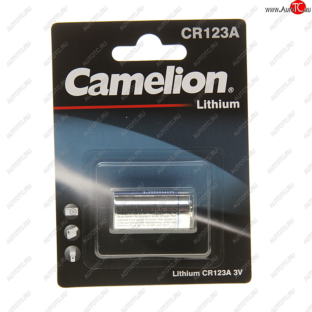 499 р. Батарейка CR123A ВС1 3V (фотоаппарат) блистер 1шт. CAMELION CAMELION cr123a bl-1  с доставкой в г. Керчь