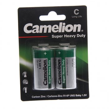 77 р. Батарейка C R14 1.5V блистер (по 1шт.) CAMELION CAMELION c-r14бл  с доставкой в г. Керчь. Увеличить фотографию 3