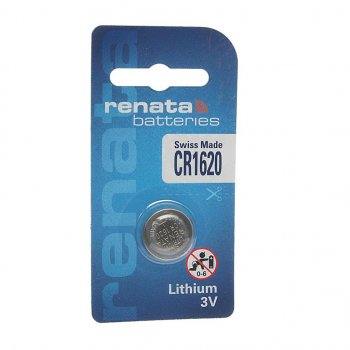 272 р. Батарейка CR1620 3V таблетка (пульт сигнализации, ключ) блистер (1шт.) Lithium RENATA RENATA cr 1620  с доставкой в г. Керчь. Увеличить фотографию 1