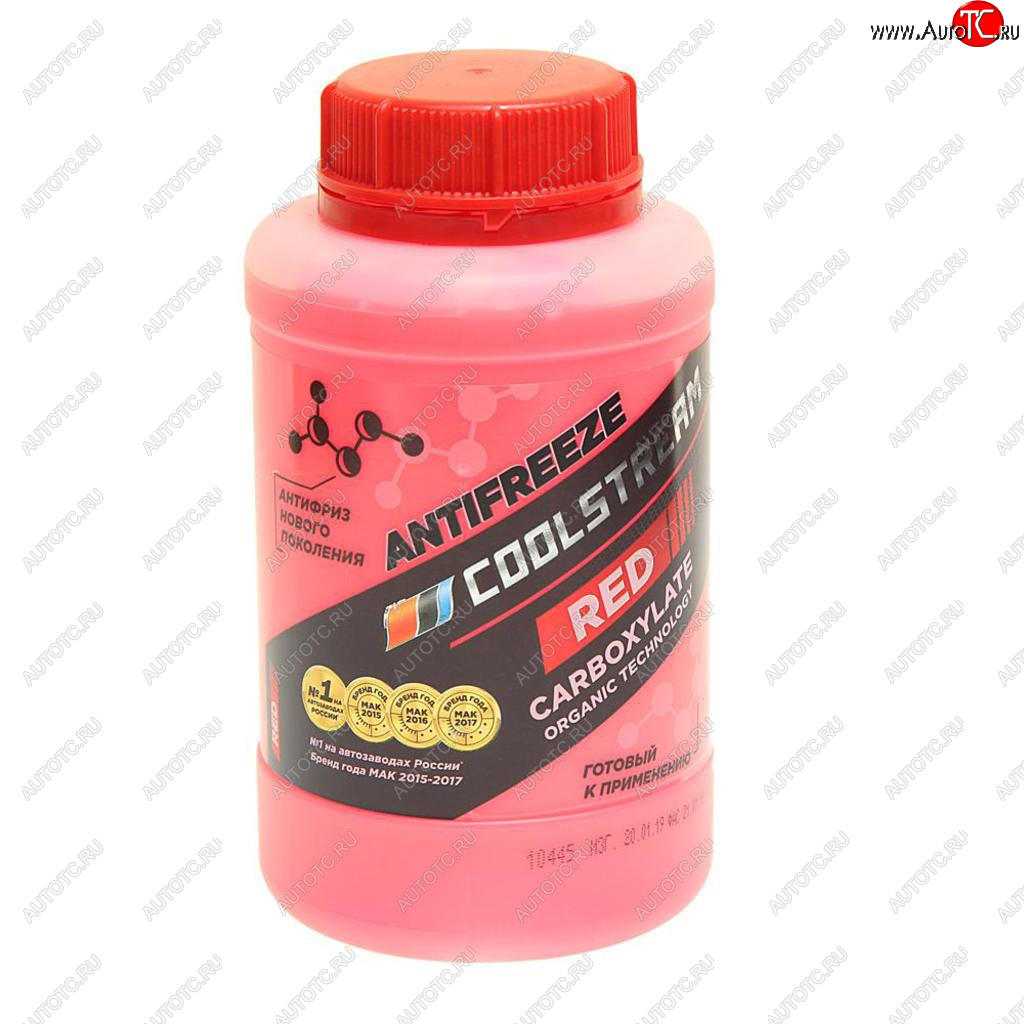 246 р. Антифриз красный -40C 0.9кг Red COOL STREAM COOL STREAM cs-010901-rd  с доставкой в г. Керчь