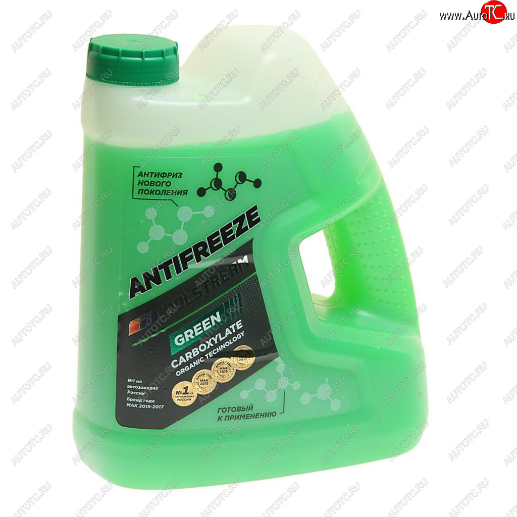 819 р. Антифриз зеленый -40C 4кг Green COOL STREAM COOL STREAM cs-010909-gr  с доставкой в г. Керчь