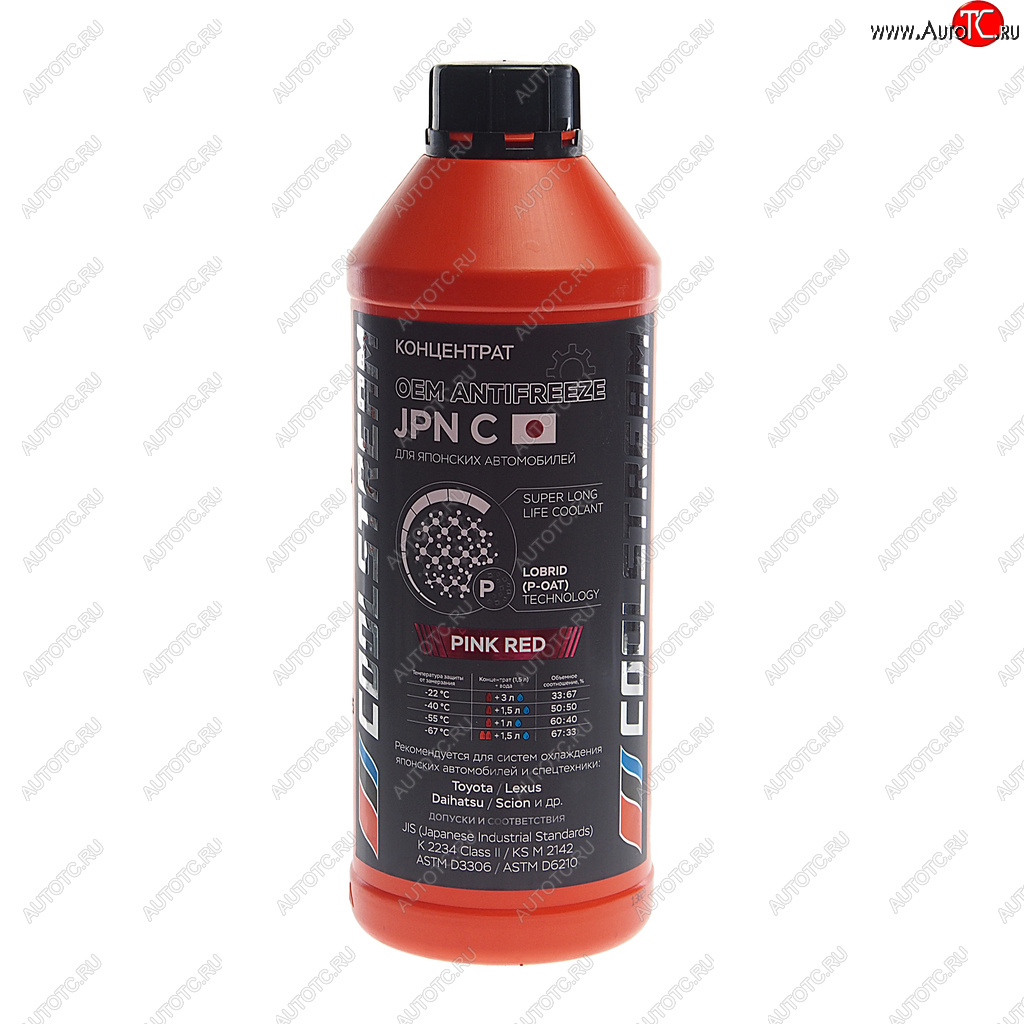 1 349 р. Антифриз красный -76C концентрат 1.5л JPN COOL STREAM COOL STREAM cs-011014-c-rd  с доставкой в г. Керчь