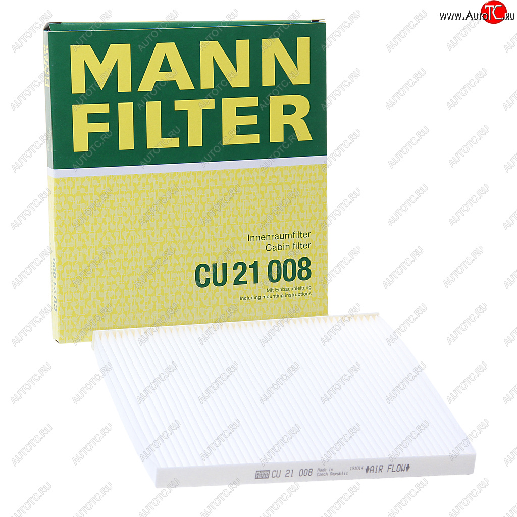 639 р. Фильтр воздушный салона HYUNDAI Solaris KIA Rio (11-) MANN MANN cu21008  с доставкой в г. Керчь