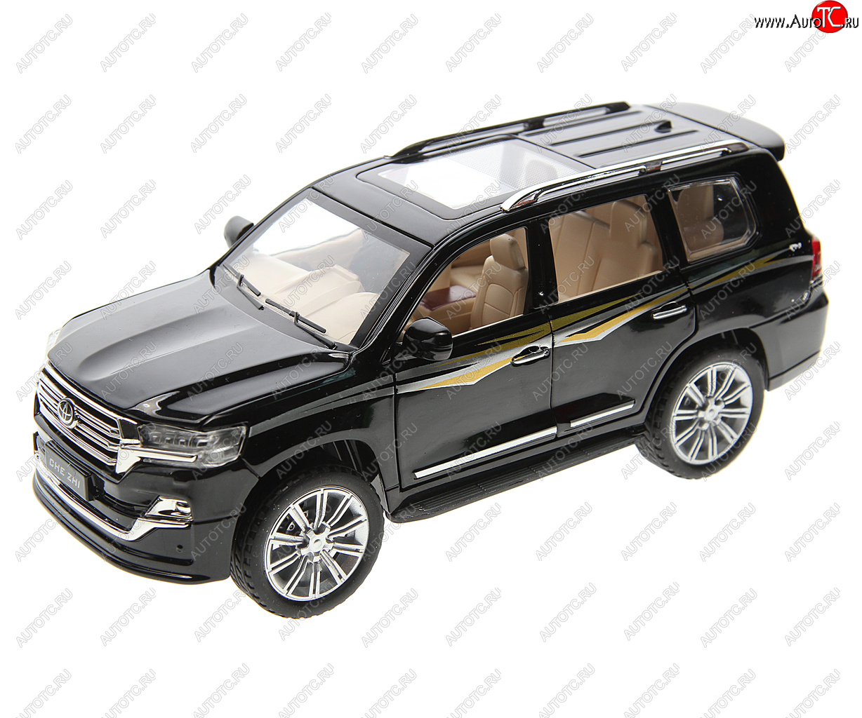 3 299 р. Модель автомобиля TOYOTA  Land Cruiser 1:24 (свет, звук) металлическая NO NAME cz 123  с доставкой в г. Керчь