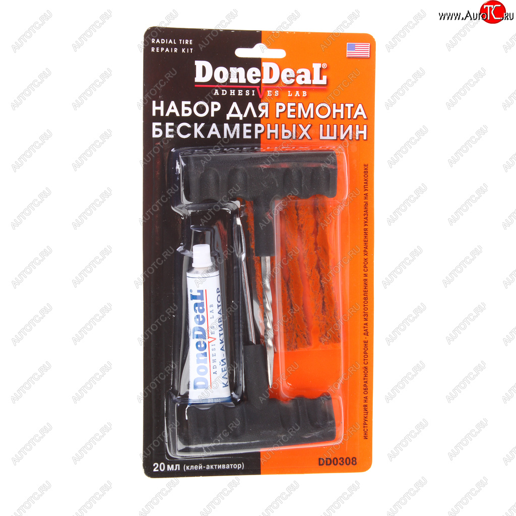 559 р. Набор для ремонта бескамерных шин DONE DEAL DONE DEAL dd0308  с доставкой в г. Керчь