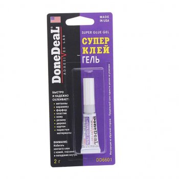 499 р. Клей-супер универсальный гель 2г Super Gel DONE DEAL DONE DEAL dd6601  с доставкой в г. Керчь. Увеличить фотографию 1