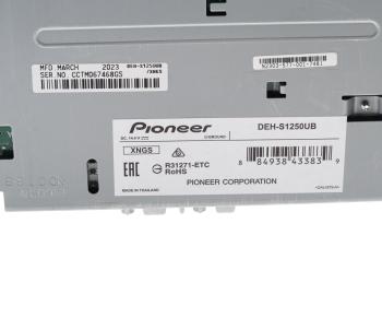 10 749 р. Магнитола автомобильная 1DIN PIONEER PIONEER deh-s1250ub  с доставкой в г. Керчь. Увеличить фотографию 4