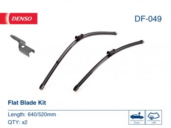 3 899 р. Щетка стеклоочистителя AUDI A6,A7 (11-) 650530мм комплект DENSO DENSO df-049  с доставкой в г. Керчь. Увеличить фотографию 3