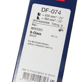 5 699 р. Щетка стеклоочистителя MERCEDES S (W222) (13-) 630560мм комплект DENSO DENSO df-074  с доставкой в г. Керчь. Увеличить фотографию 4