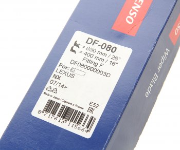 5 649 р. Щетка стеклоочистителя LEXUS NX 650400мм комплект DENSO DENSO df-080  с доставкой в г. Керчь. Увеличить фотографию 3