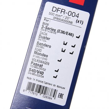 1 229 р. Щетка стеклоочистителя 500мм бескаркасная DENSO DENSO dfr-004  с доставкой в г. Керчь. Увеличить фотографию 3