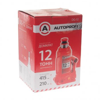4 399 р. Домкрат бутылочный 12т 210-415мм AUTOPROFI AUTOPROFI dg-12  с доставкой в г. Керчь. Увеличить фотографию 2