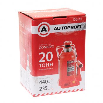 6 299 р. Домкрат бутылочный 20т 235-440мм AUTOPROFI AUTOPROFI dg-20  с доставкой в г. Керчь. Увеличить фотографию 2