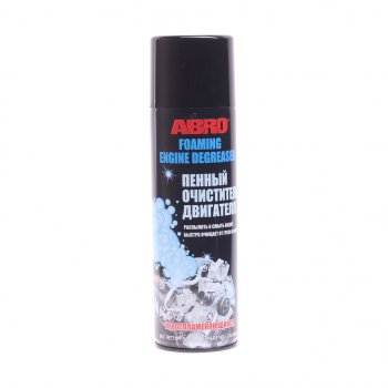 669 р. Очиститель двигателя 510г Engine Degreaser пенный аэрозоль ABRO ABRO dg-300-r  с доставкой в г. Керчь. Увеличить фотографию 1