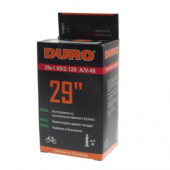 529 р. Камера велосипедная 29 29х1.952.125 автовентиль DURO DURO dhb01093  с доставкой в г. Керчь. Увеличить фотографию 3