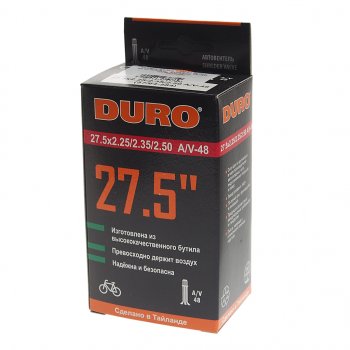 549 р. Камера велосипедная 27.5 27.5х2.252.50 автовентиль DURO DURO dhb01096  с доставкой в г. Керчь. Увеличить фотографию 3