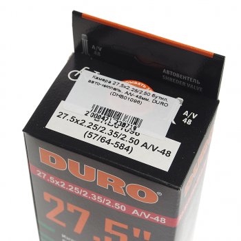 549 р. Камера велосипедная 27.5 27.5х2.252.50 автовентиль DURO DURO dhb01096  с доставкой в г. Керчь. Увеличить фотографию 4