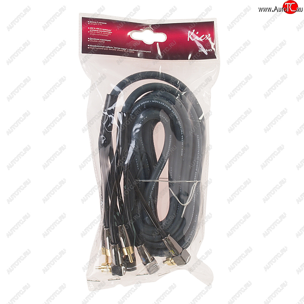 3 059 р. Кабель RCA 4х4 5м KICX KICX drca45  с доставкой в г. Керчь