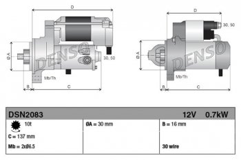 3 799 р. Стартер KAWASAKI DENSO DENSO dsn2083  с доставкой в г. Керчь. Увеличить фотографию 4